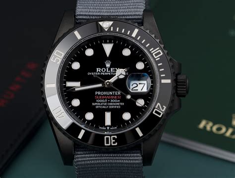 pro hunter rolex submariner military stealth watch